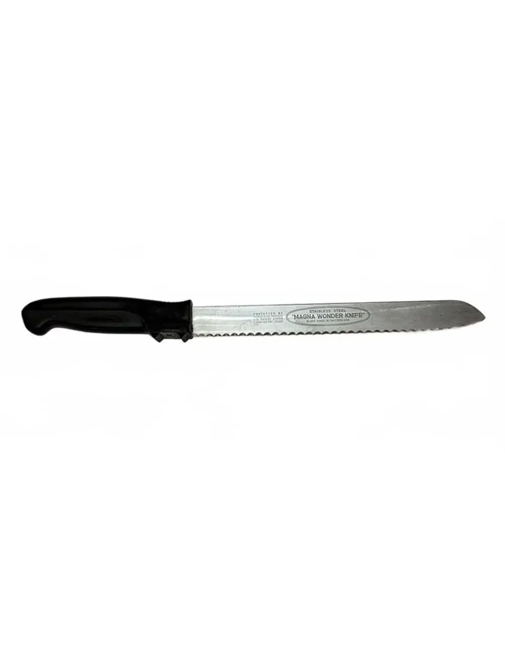 Vintage Magna Wonder Knife Swiss Stainless Serrated Bread Slicer Knife Only